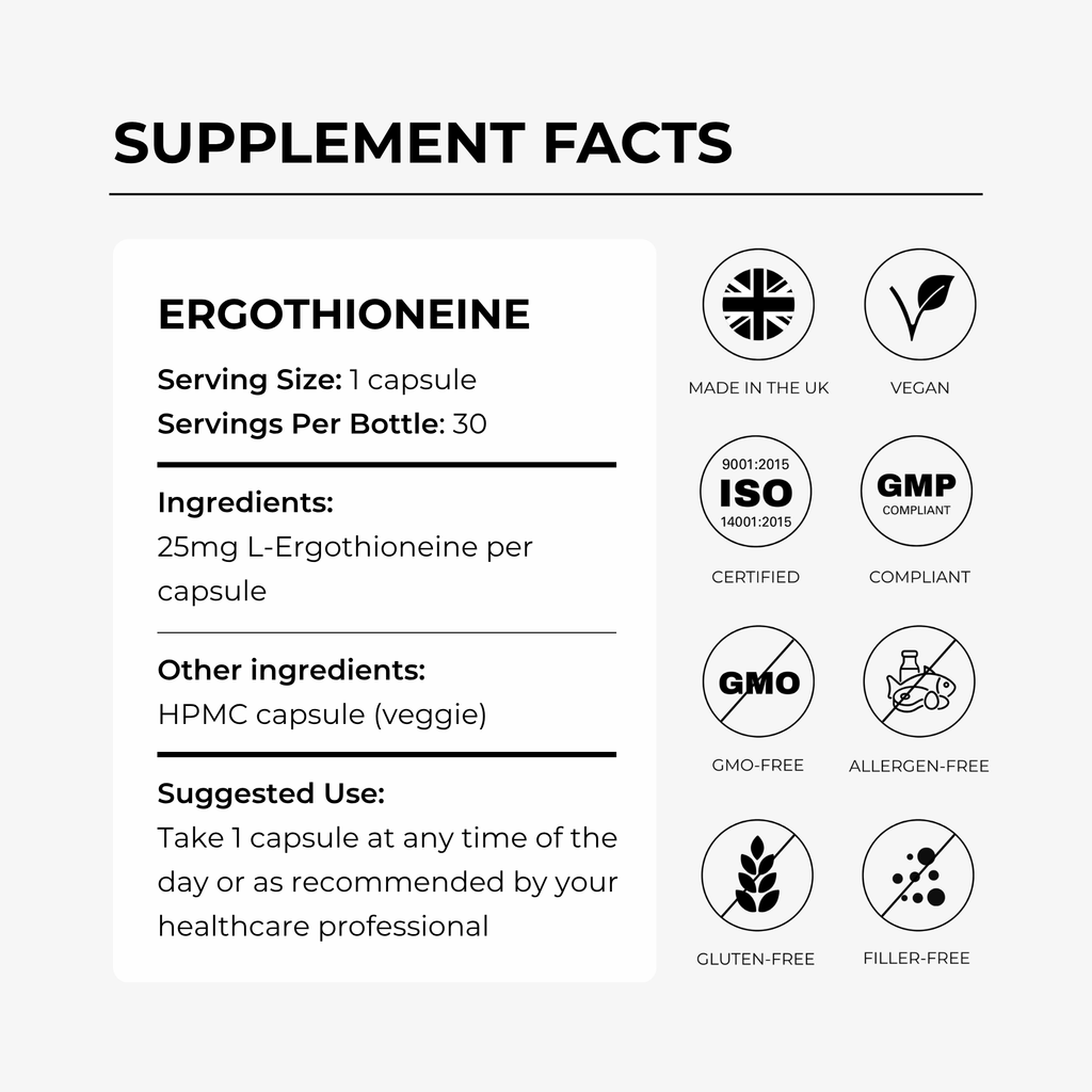 Ergothioneine Antioxidant Tablets